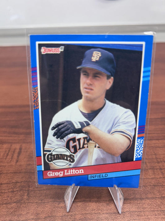 Cheap Sneaks Footwear/Sports Cards Baseball Card Greg Litton 1991 Donruss #198 San Francisco Giants