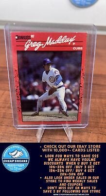Cheap Sneaks Footwear/Sports Cards Baseball Card Greg Maddux 1990 Donruss #158c Chicago Cubs