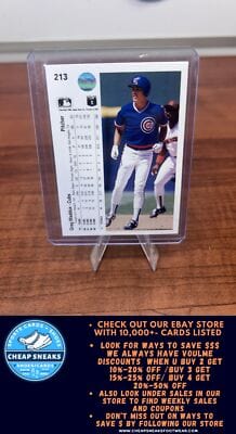 Cheap Sneaks Footwear/Sports Cards Baseball Card Greg Maddux 1990 Upper Deck #213 Chicago Cubs