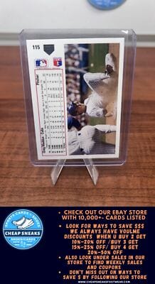 Cheap Sneaks Footwear/Sports Cards Baseball Card Greg Maddux 1991 Upper Deck #115 Chicago Cubs