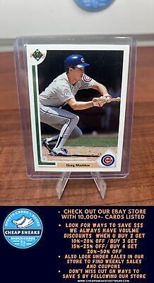 Cheap Sneaks Footwear/Sports Cards Baseball Card Greg Maddux 1991 Upper Deck #115 Chicago Cubs