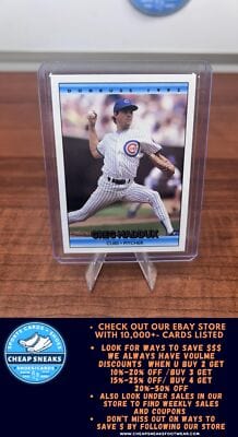 Cheap Sneaks Footwear/Sports Cards Baseball Card Greg Maddux 1992 Donruss #520b Chicago Cubs