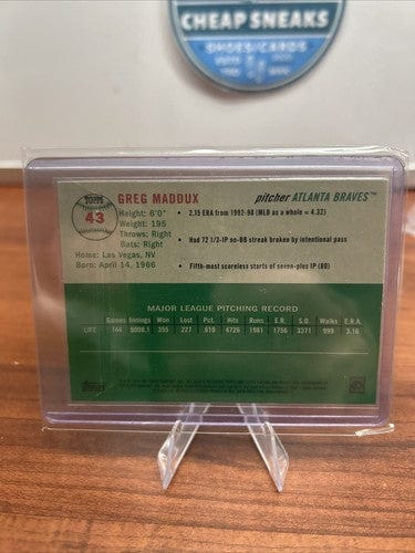 Cheap Sneaks Footwear/Sports Cards Baseball Card Greg Maddux  2023 Topps Chrome Platinum Anniversary   #43