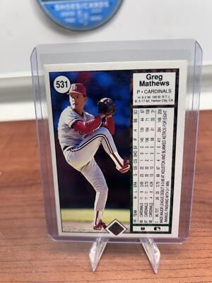 Cheap Sneaks Footwear/Sports Cards Baseball Card Greg Mathews 1989 Upper Deck #531 St. Louis Cardinals