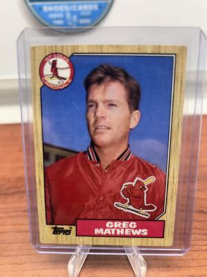Cheap Sneaks Footwear/Sports Cards Baseball Card Greg Mathews RC 1987 Topps #567 St. Louis Cardinals