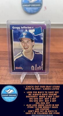 Cheap Sneaks Footwear/Sports Cards Baseball Card Gregg Jefferies 1989 Donruss #35 New York Mets