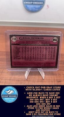 Cheap Sneaks Footwear/Sports Cards Baseball Card Gregg Jefferies 1989 Topps #233b New York Mets