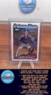 Cheap Sneaks Footwear/Sports Cards Baseball Card Gregg Jefferies 1989 Topps #233b New York Mets