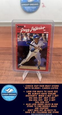 Cheap Sneaks Footwear/Sports Cards Baseball Card Gregg Jefferies 1990 Donruss #270 New York Mets