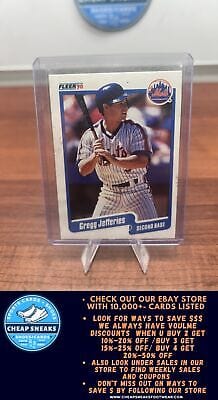 Cheap Sneaks Footwear/Sports Cards Baseball Card Gregg Jefferies 1990 Fleer #207b New York Mets