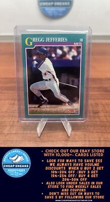Cheap Sneaks Footwear/Sports Cards Baseball Card Gregg Jefferies 1991 Score #660 New York Mets