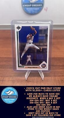 Cheap Sneaks Footwear/Sports Cards Baseball Card Gregg Jefferies 1991 Upper Deck #156 New York Mets