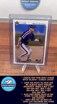 Cheap Sneaks Footwear/Sports Cards Baseball Card Gregg Jefferies 1992 Upper Deck #133 New York Mets