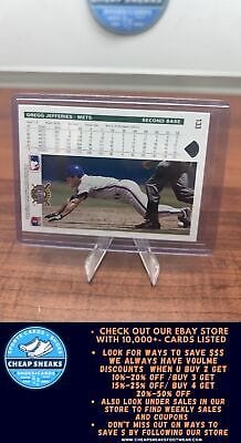 Cheap Sneaks Footwear/Sports Cards Baseball Card Gregg Jefferies 1992 Upper Deck #133 New York Mets