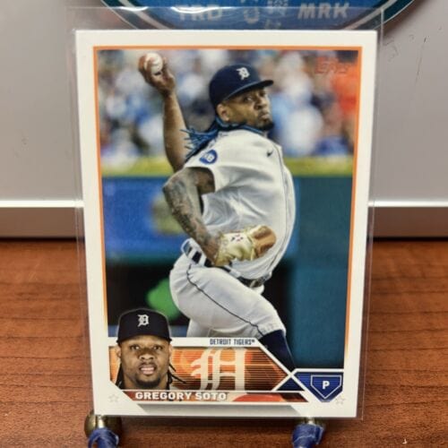 Cheap Sneaks Footwear/Sports Cards Baseball Card GREGORY SOTO 2023 Topps Series One Baseball #86 Detroit Tigers Pitcher