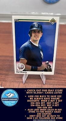 Cheap Sneaks Footwear/Sports Cards Baseball Card Hal Morris 1990 Upper Deck #31 New York Yankees
