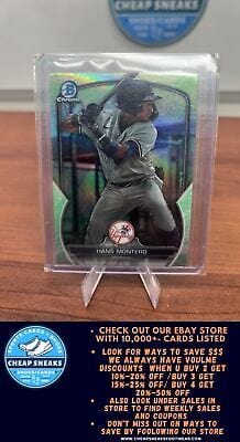 Cheap Sneaks Footwear/Sports Cards Baseball Card Hans Montero 2023 Bowman Draft Chrome Lunar Glow Refractor #BDC-12  Ya