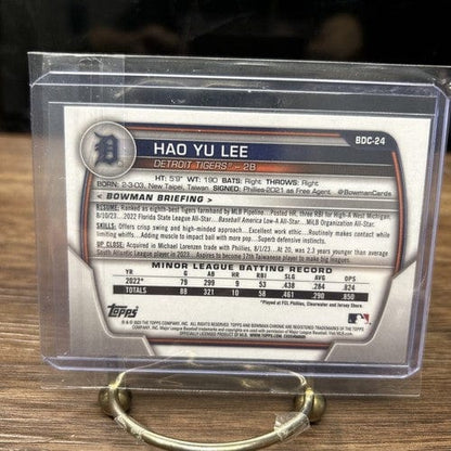 Cheap Sneaks Footwear/Sports Cards Baseball Card Hao Yu Lee 2023 Bowman Draft Chrome #BDC-24  Detroit Tigers