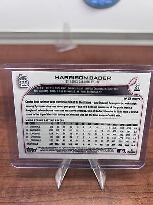 Cheap Sneaks Footwear/Sports Cards Baseball Card Harrison Bader 2022 Topps Chrome Baseball Card #31 Cardinals