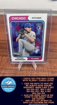 Cheap Sneaks Footwear/Sports Cards Baseball Card Hayden Wesneski (RC) 2023 Topps Heritage  #180 Chicago Cubs