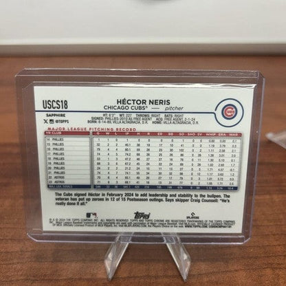 Cheap Sneaks Footwear/Sports Cards Baseball Card Hector Neris 2024 Topps Chrome Update Orange Sapphire Refractor #USCS1