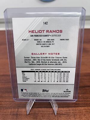 Cheap Sneaks Footwear/Sports Cards Baseball Card Heliot Ramos 2022 Topps Gallery Rookie Card #142 San Francisco  Giants