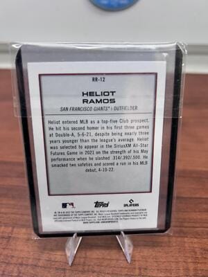 Cheap Sneaks Footwear/Sports Cards Baseball Card Heliot Ramos RC 2022 Bowman Platinum Renowned Rookies #RR-12 Giants