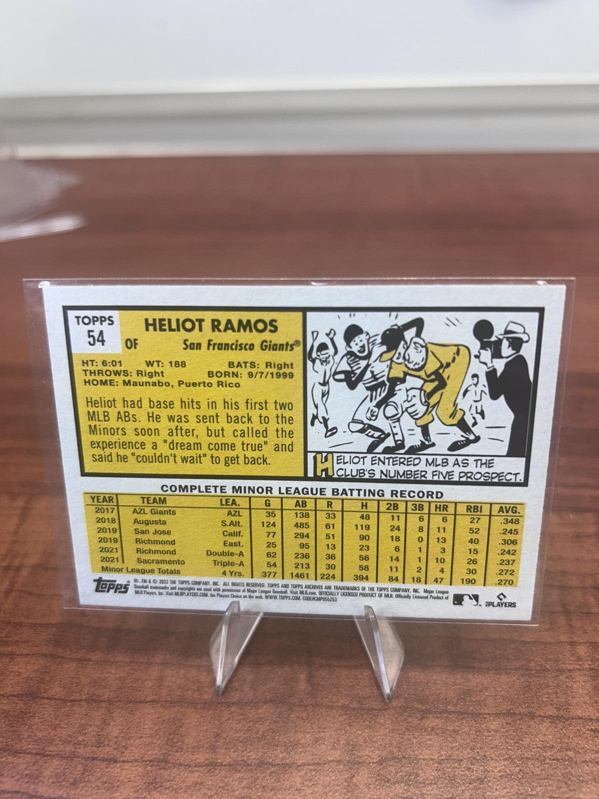 Cheap Sneaks Footwear/Sports Cards Baseball Card Heliot Ramos RC 2022 Topps Archives #54 San Francisco Giants