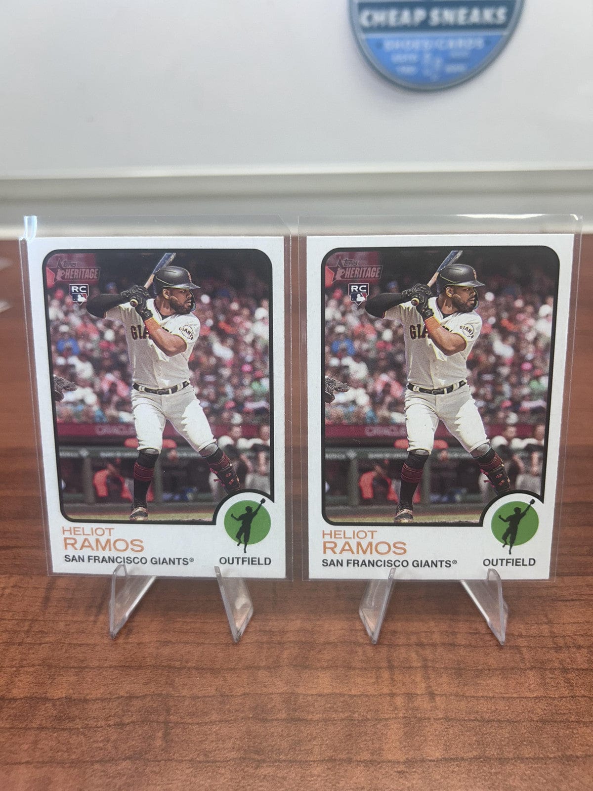 Cheap Sneaks Footwear/Sports Cards Baseball Card Heliot Ramos RC 2022 Topps Heritage #643 San Francisco Giants