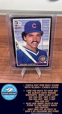 Cheap Sneaks Footwear/Sports Cards Baseball Card Henry Cotto (RC) 1985 Donruss #411 Chicago Cubs