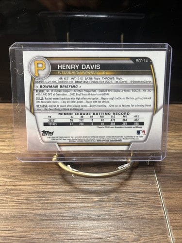 Cheap Sneaks Footwear/Sports Cards Baseball Card Henry Davis 2023 Bowman Chrome Prospects #BCP-14  Pittsburgh Pirates