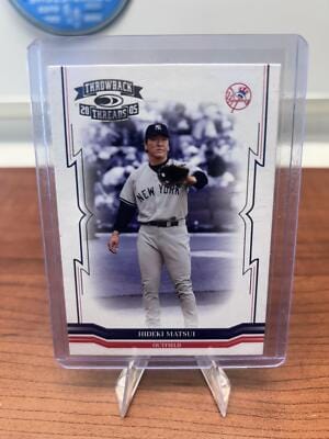 Cheap Sneaks Footwear/Sports Cards Baseball Card Hideki Matsui 2005 Donruss Throwback Threads #127 New York Yankees