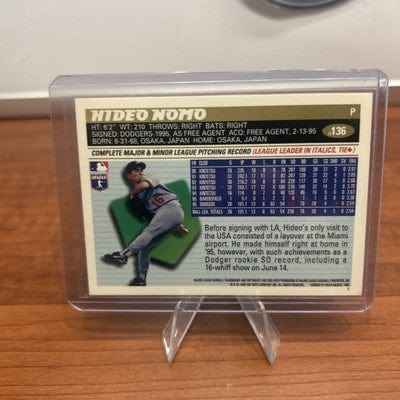 Cheap Sneaks Footwear/Sports Cards Baseball Card Hideo Nomo 1996 Topps  All Star Gold Rookie Cup Baseball Card #136 Dod