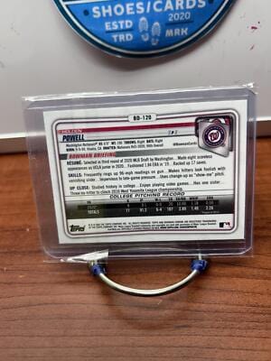 Cheap Sneaks Footwear/Sports Cards Baseball Card Holden Powell 2020 1st Bowman Chrome Draft #BD-120 Nationals