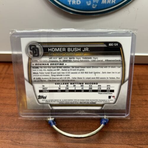 Cheap Sneaks Footwear/Sports Cards Baseball Card Homer Bush Jr. 2023 1st Bowman Chrome Draft  #BDC-124  San Diego Padre