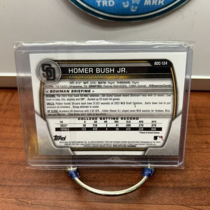 Cheap Sneaks Footwear/Sports Cards Baseball Card Homer Bush Jr. 2023 1st Bowman Chrome Draft  #BDC-124  San Diego Padre