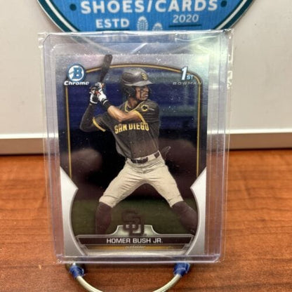 Cheap Sneaks Footwear/Sports Cards Baseball Card Homer Bush Jr. 2023 1st Bowman Chrome Draft  #BDC-124  San Diego Padre