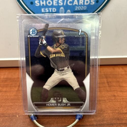 Cheap Sneaks Footwear/Sports Cards Baseball Card Homer Bush Jr. 2023 1st Bowman Chrome Draft  #BDC-124  San Diego Padre