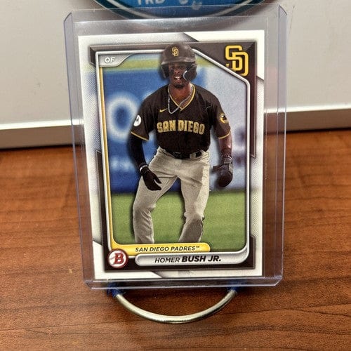 Cheap Sneaks Footwear/Sports Cards Baseball Card Homer Bush Jr. 2024 Bowman Prospects Baseball Card BP-87 San Diego Pad
