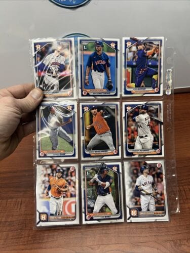 Cheap Sneaks Footwear/Sports Cards Baseball Card Houston Astros 2022/2023/2024 Bowman Lot Of 16