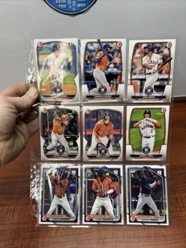 Cheap Sneaks Footwear/Sports Cards Baseball Card Houston Astros 2022/2023/2024 Bowman Lot Of 16