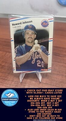 Cheap Sneaks Footwear/Sports Cards Baseball Card Howard Johnson 1988 Fleer #138 New York Mets
