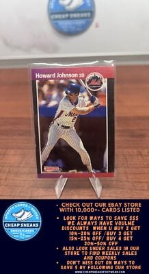 Cheap Sneaks Footwear/Sports Cards Baseball Card Howard Johnson 1989 Donruss #235b New York Mets