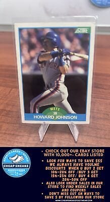 Cheap Sneaks Footwear/Sports Cards Baseball Card Howard Johnson 1989 Score #136 New York Mets