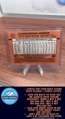 Cheap Sneaks Footwear/Sports Cards Baseball Card Howard Johnson 1990 Donruss Bonus MVP's #BC-2 New York Mets
