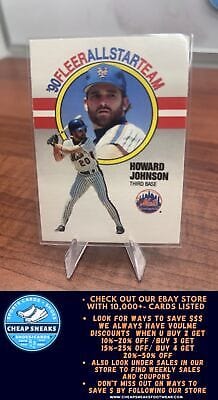 Cheap Sneaks Footwear/Sports Cards Baseball Card Howard Johnson 1990 Fleer '90 Fleer All-Star Team #4 New York Mets
