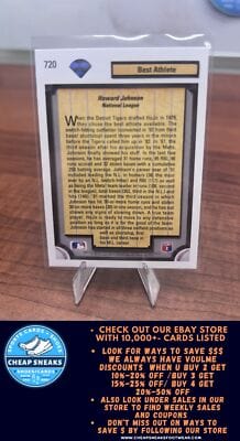 Cheap Sneaks Footwear/Sports Cards Baseball Card Howard Johnson 1992 Upper Deck #720 New York Mets