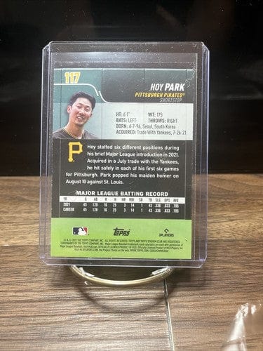 Cheap Sneaks Footwear/Sports Cards Baseball Card Hoy Park 2022 Topps Stadium Club Red Foil Pittsburgh Pirates Rookie #1