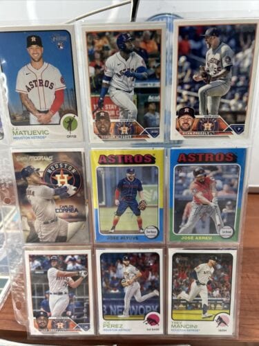 Cheap Sneaks Footwear/Sports Cards Baseball Card Huge Houston Astros Lot Of (162)Cards 1988-2024 All Stars RC’s .12 C