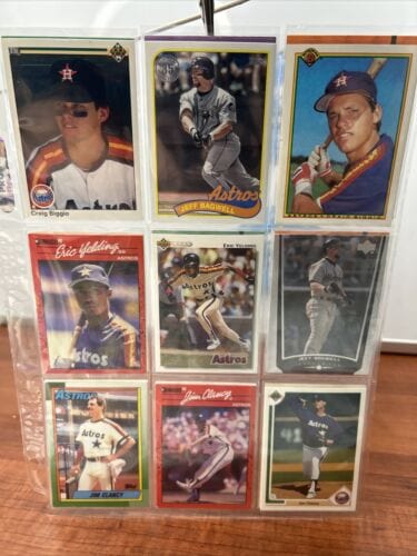 Cheap Sneaks Footwear/Sports Cards Baseball Card Huge Houston Astros Lot Of (162)Cards 1988-2024 All Stars RC’s .12 C